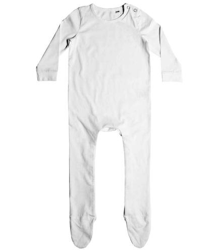 Larkwood Organic Baby Sleepsuit - WHI - 45446